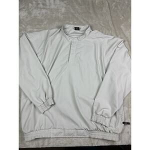 Nike Jacket Mens Size XL Beige Pullover 1/4 Snap Long Sleeve Windbreaker Golf